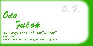 odo fulop business card